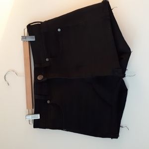 Black Denim Shorts